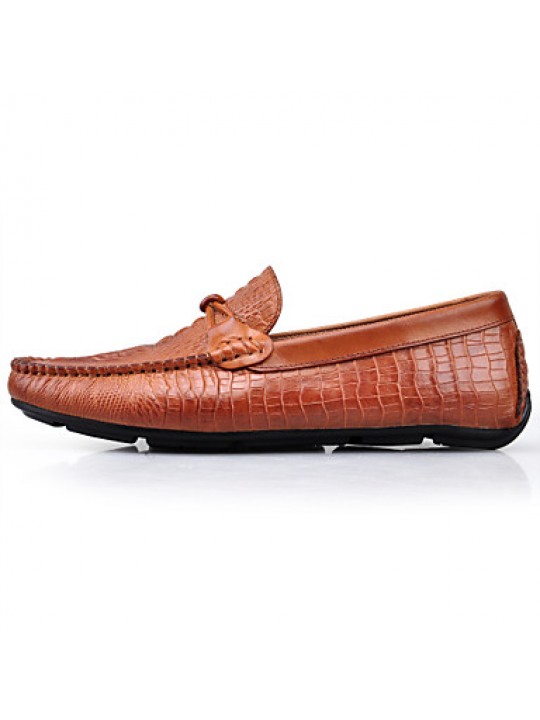 Casual   Leather Loafers Black / Brown  