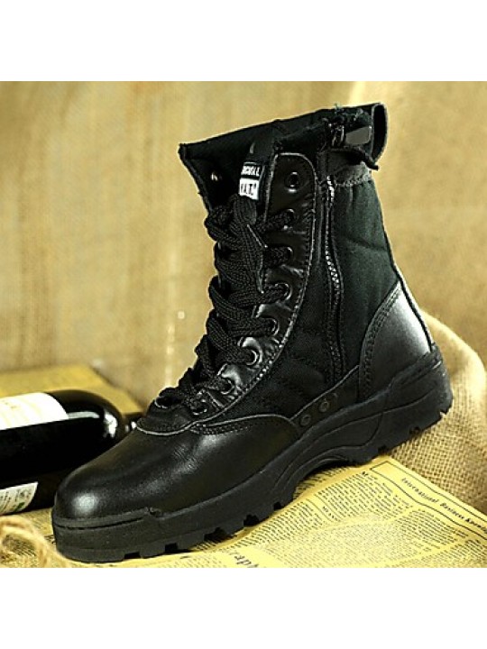 Shoes   2016 Hot Sale Outdoor/Work Leather/Synthetic Hard-wearing Combat Boots Black / Beige  