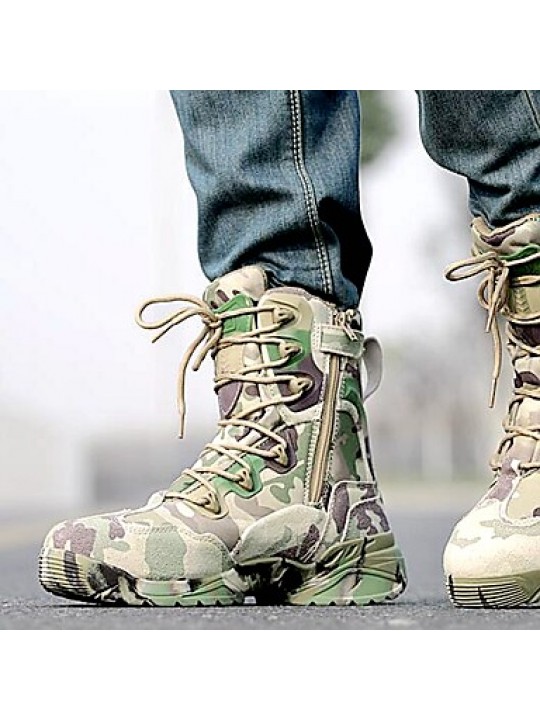 Shoes   2016 Hot Sale Outdoor/Work Leather/Synthetic Camouflage Color Hard-wearing Combat Boots  