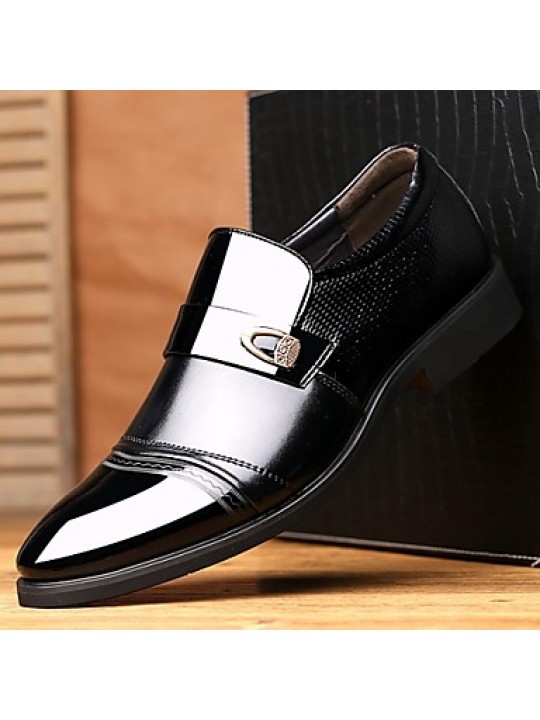   2016 New Style Hot Sale Office & Career/Casual Patent Leather Loafers Black / Brown  