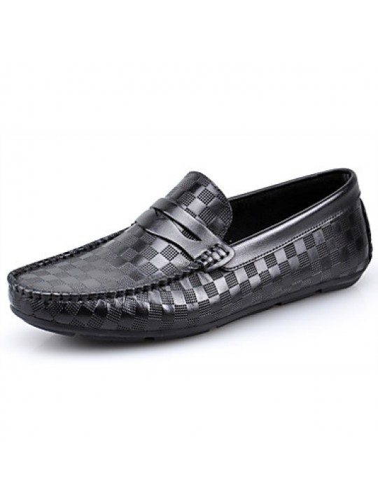 Casual   Leather Loafers Black / Brown  