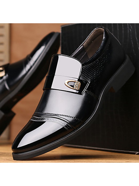   2016 New Style Hot Sale Office & Career/Casual Patent Leather Loafers Black / Brown  