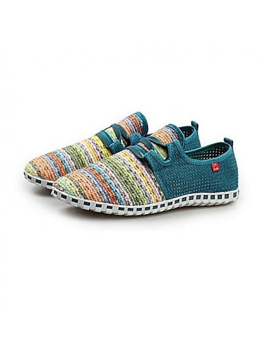   New Fashion Hot Sale Casual Navy / Green / Light Blue Comfort Breathable Canvas Leisure Lovers Shoes  