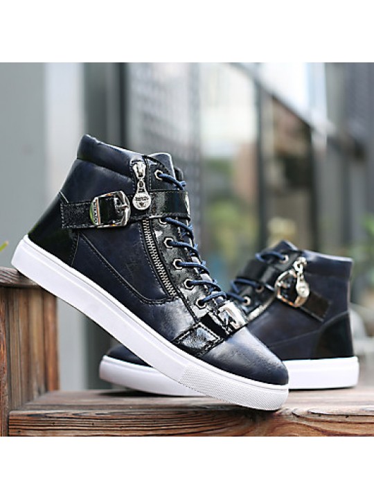 High Help Canvas Fashion Boots Zipper Comfortable Flats  