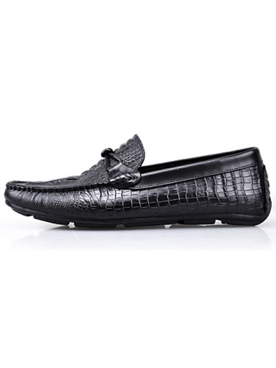 Casual   Leather Loafers Black / Brown  