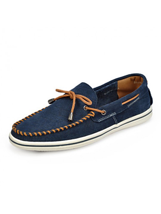   Men's Shoes Office & Career / Casual Suede Boat Shoes Blue / Brown  