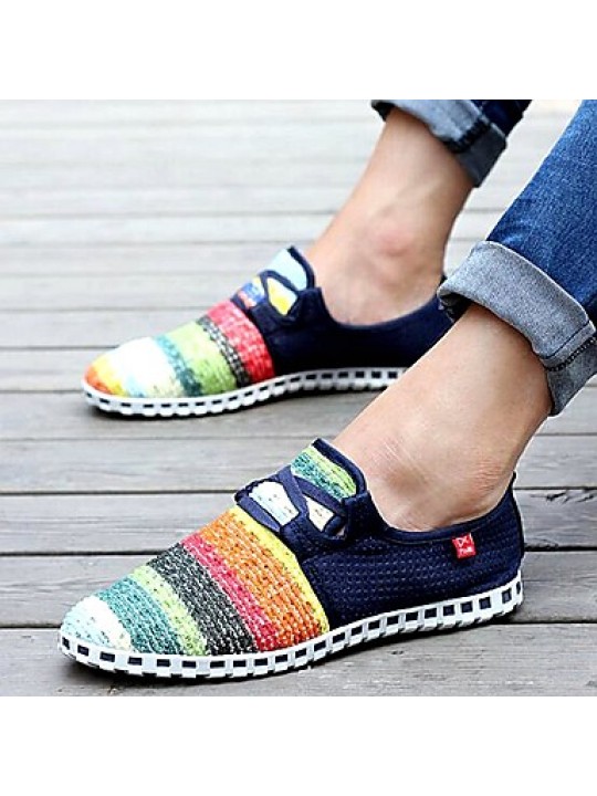   New Fashion Hot Sale Casual Navy / Green / Light Blue Comfort Breathable Canvas Leisure Lovers Shoes  