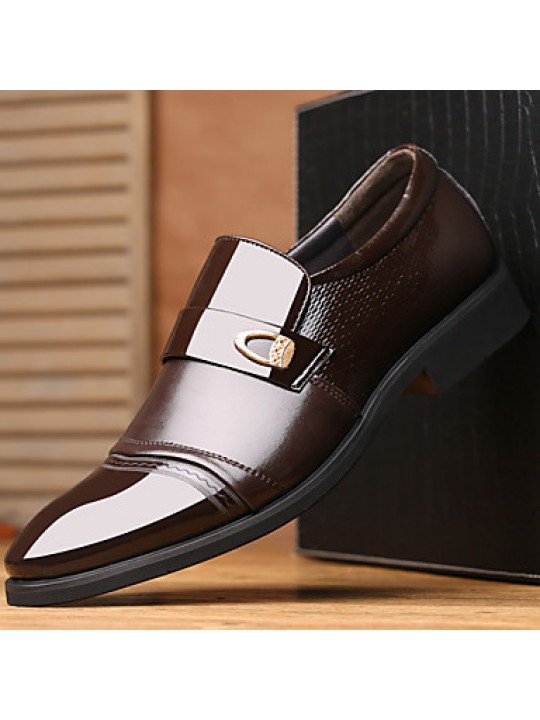   2016 New Style Hot Sale Office & Career/Casual Patent Leather Loafers Black / Brown  